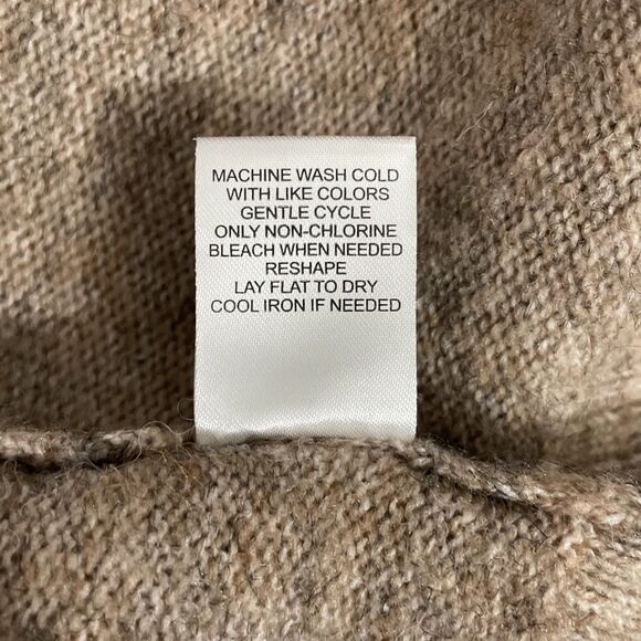 Peyton Primrose Striped Hoodie Sweater Cozy Knit Cardigan, Size Large Brown - Picture 5 of 11